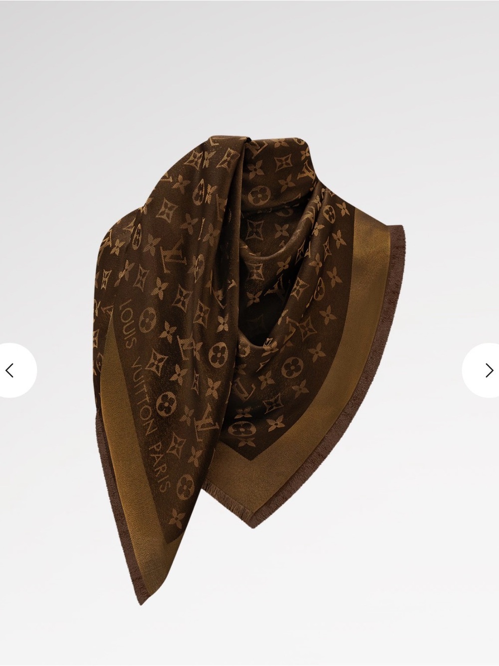Louis Vuitton monogram shine shawl